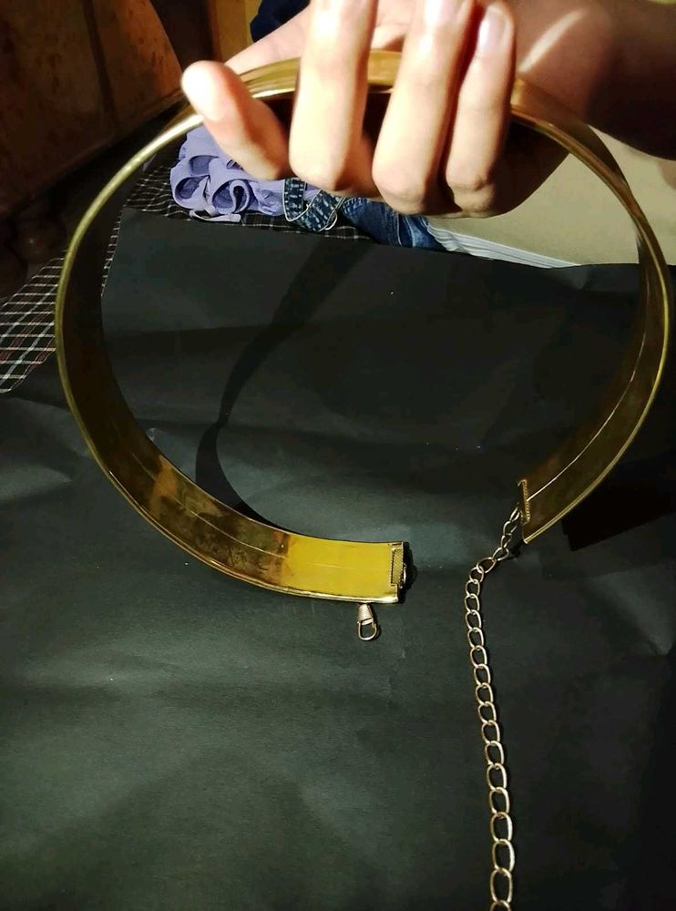 Gold belt for dress