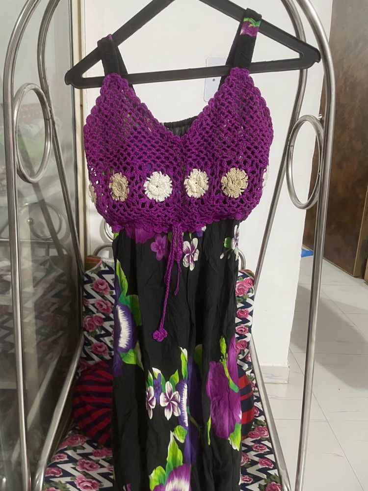 Floral Crochet Dress