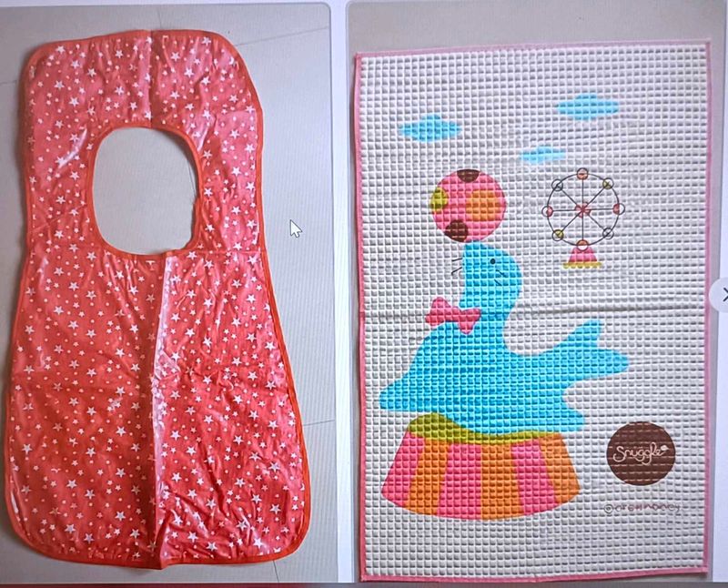 Baby Bib and Waterproof Massage Mat