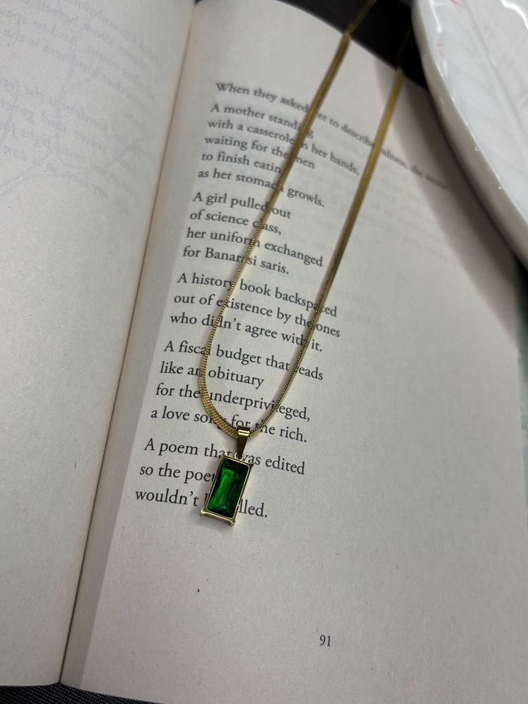 Emerald Pendant Necklace