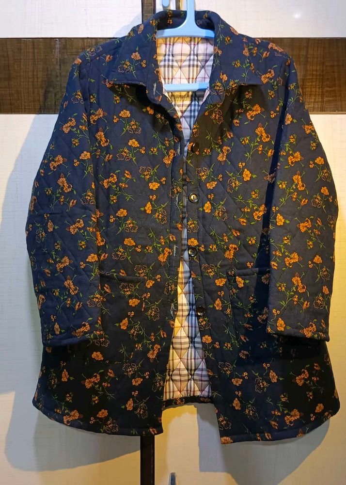 Floral Quilted Coat