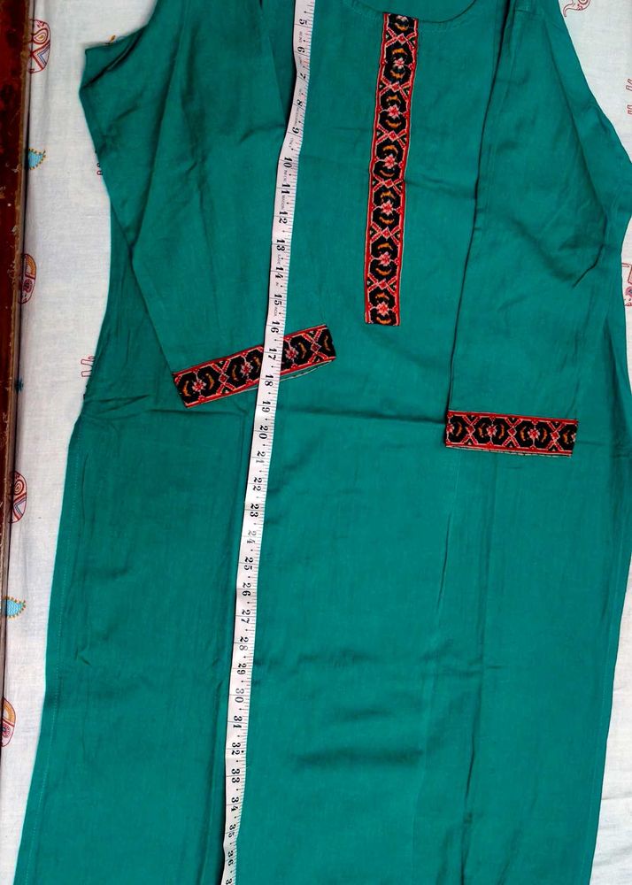 Green  Kurta