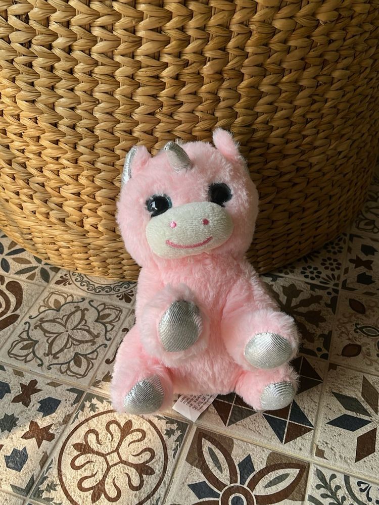Pink Unicorn Stuffed Toy