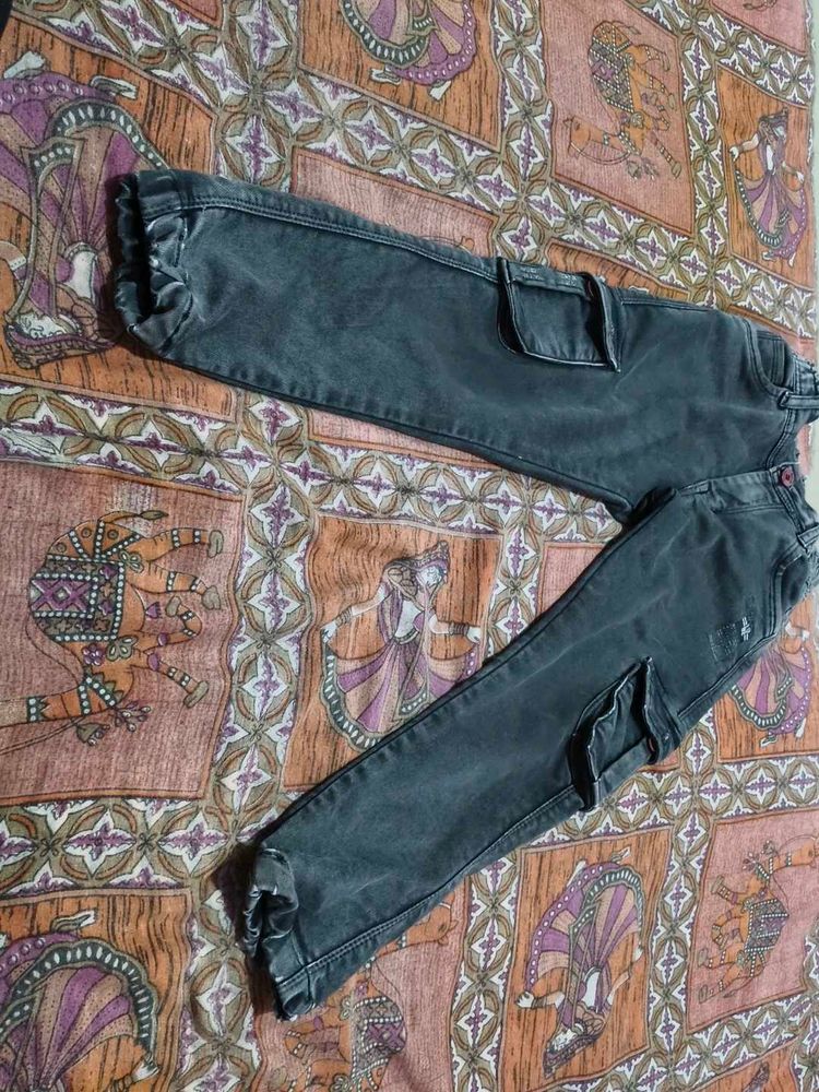 Stylish Grey Cargo Pants
