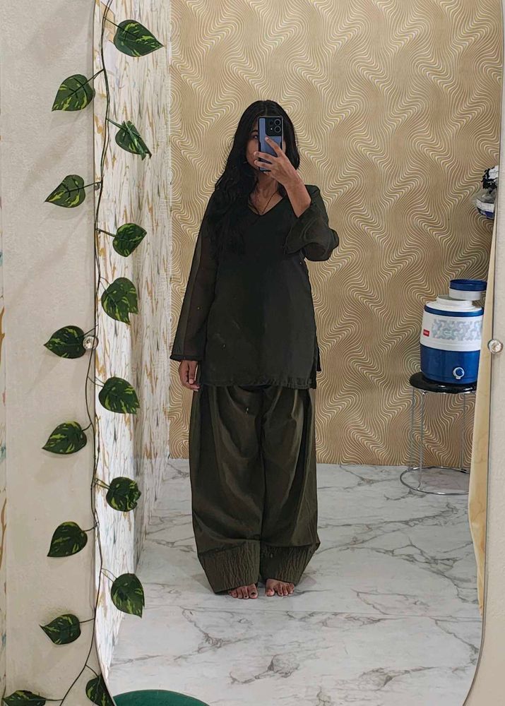 leftover febric to farshi salwar ✨
