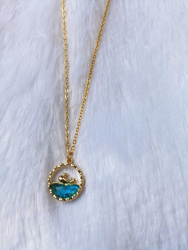 Gold Plated Dolphin Pendant Chain