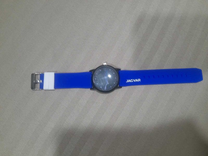 Jaguar Blue Silicone Strap Watch