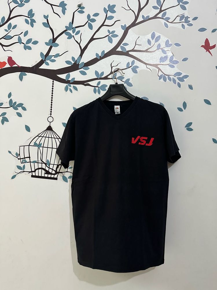 Men's Black VSJ T-Shirt single stitch 🇩🇪