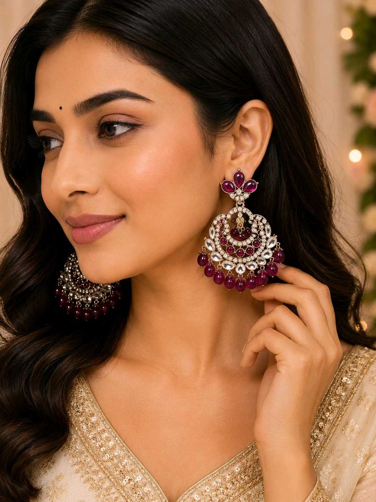 Exquisite Chandbali Earrings