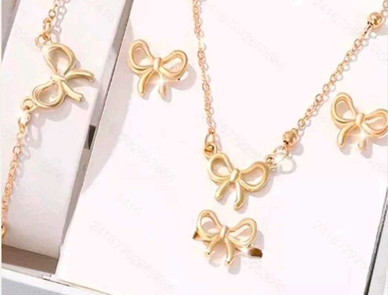 Cute Bow Tie Jewelry Set