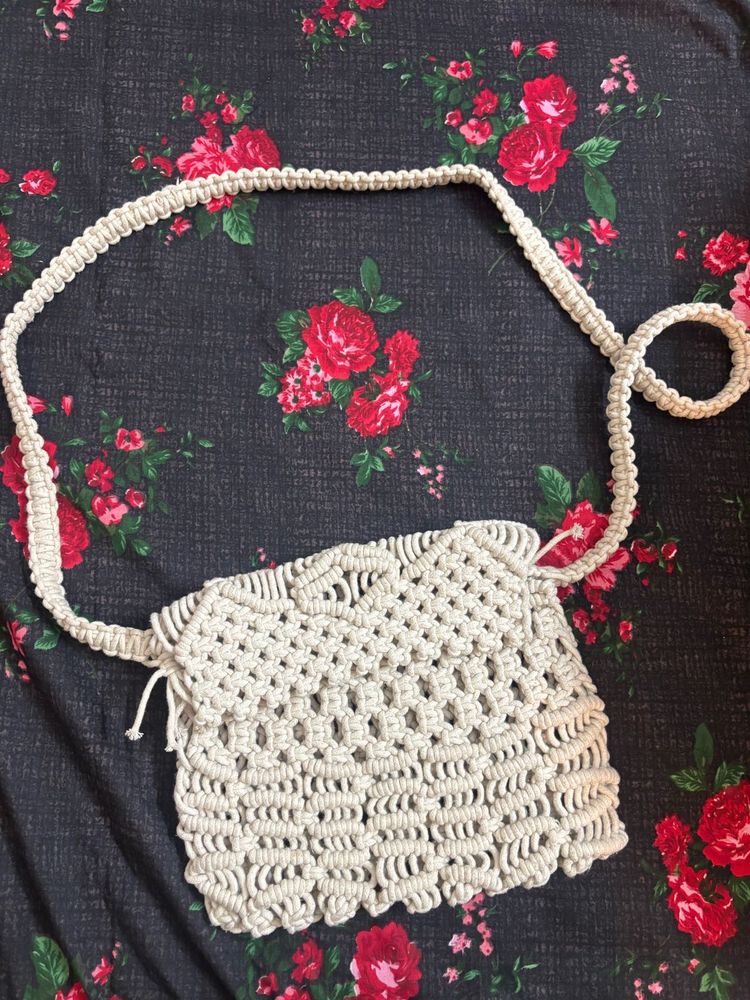 Boho Macrame Crossbody Bag