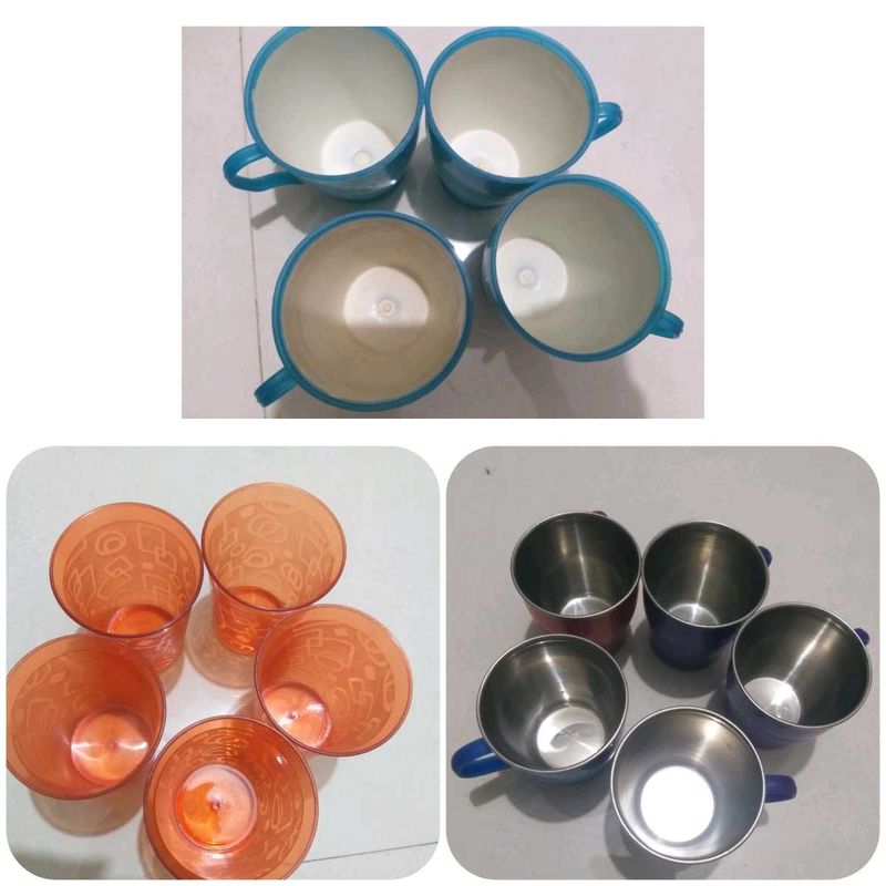 Cup &amp; Glass Combo Plastic