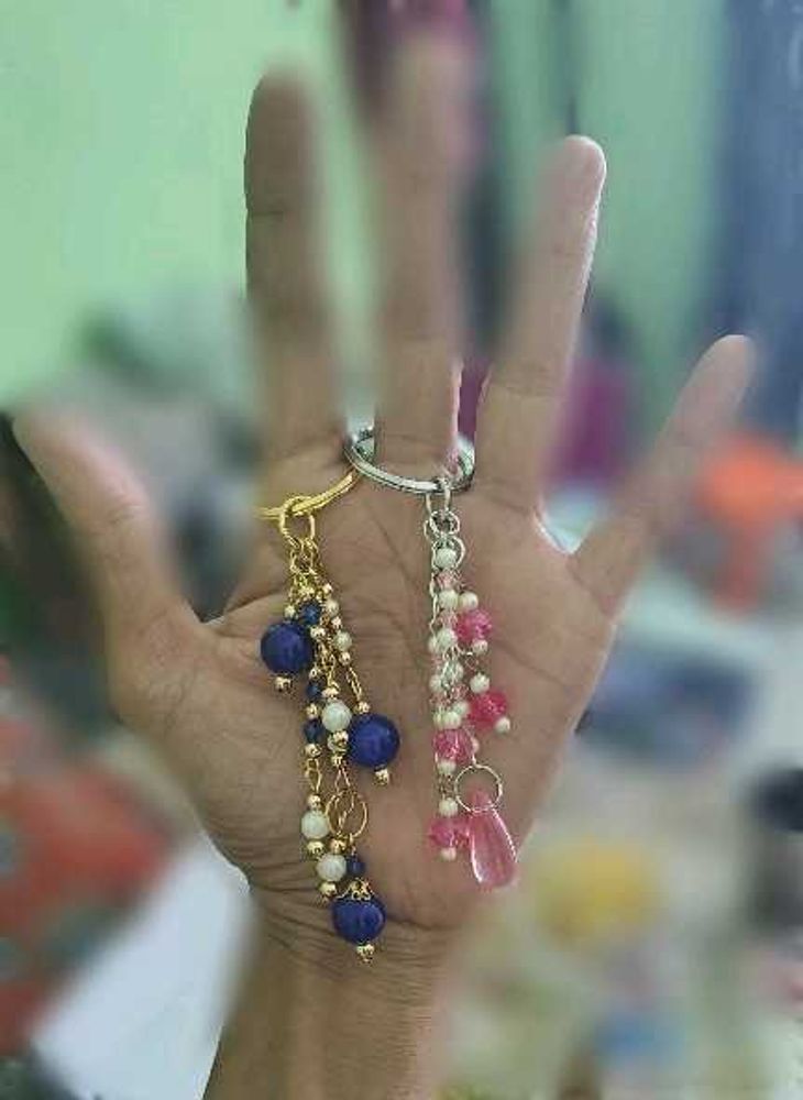 Boho Beaded Keychain Set