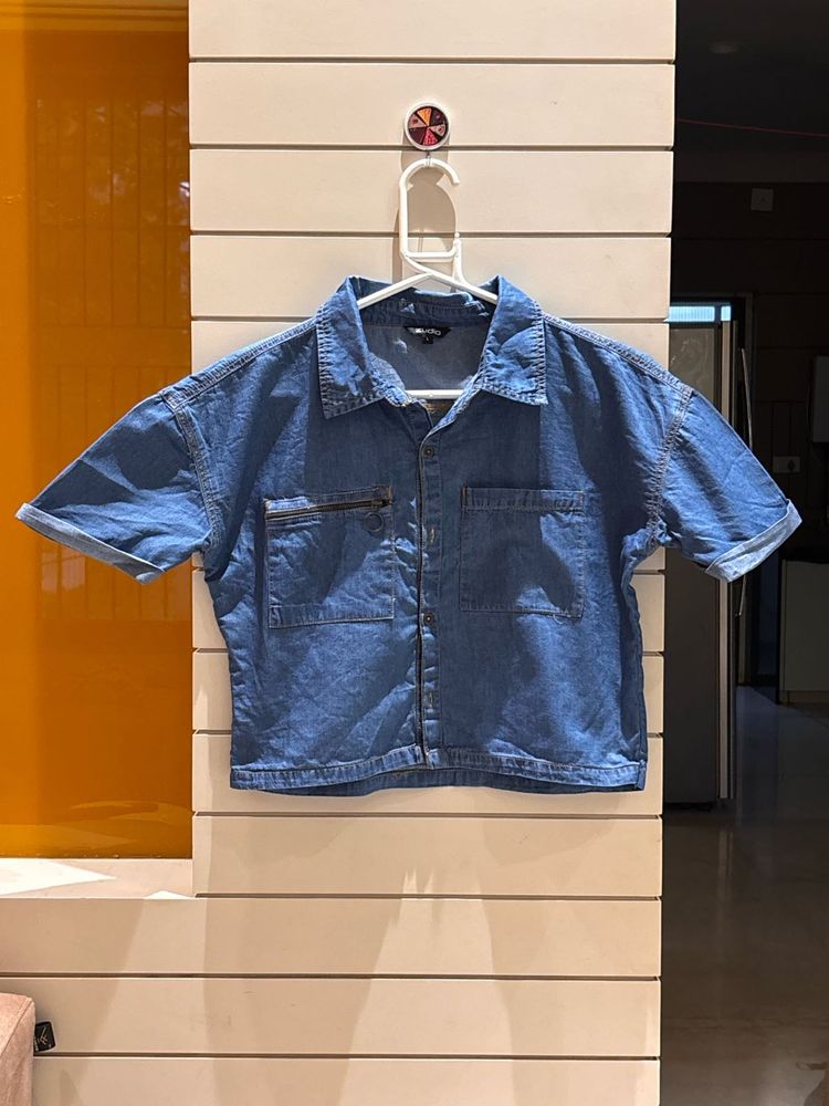 Denim Short Sleeve Shirt