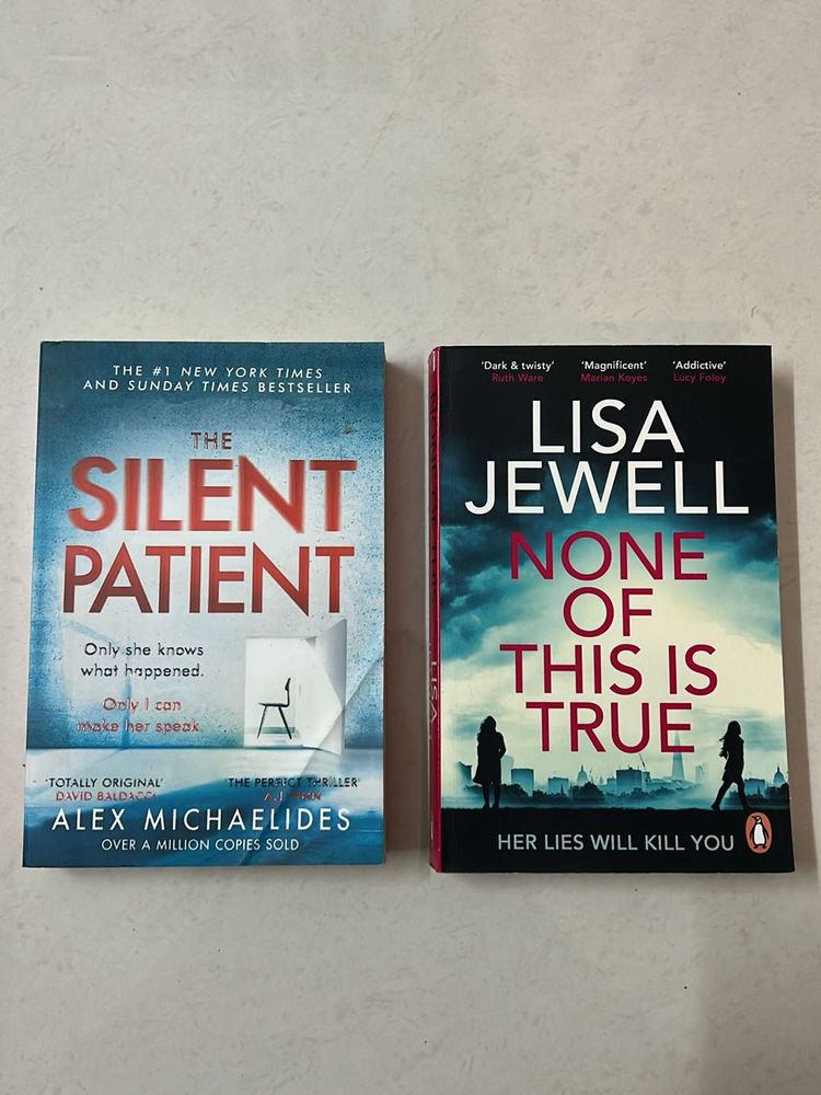 The Silent Patient &amp; None of This is True Books