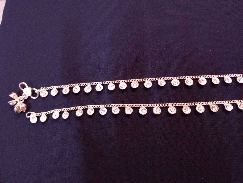 silver anklet