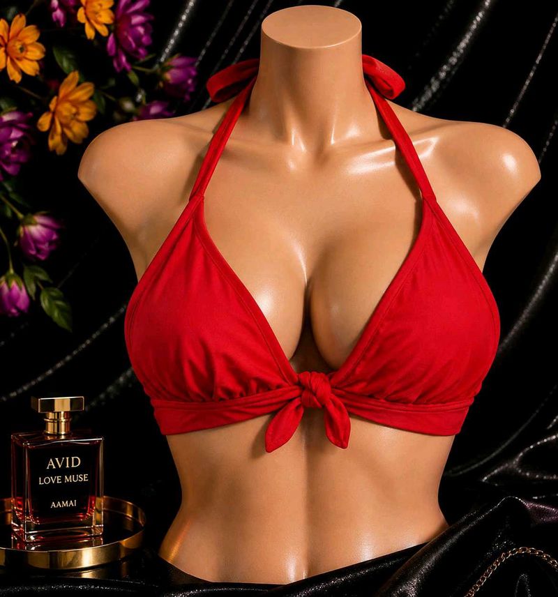 🇳🇿💫🎀Red Halter Bikini Top