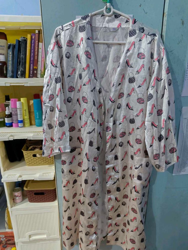 Cute High Heel Print Robe