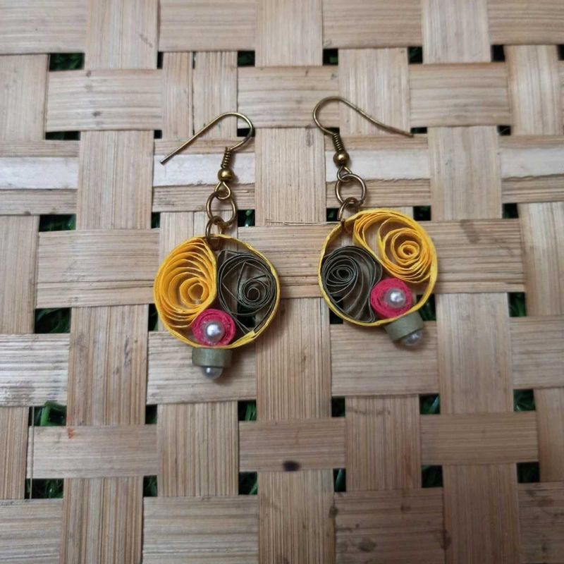 Unique Quilled Paper Earrings