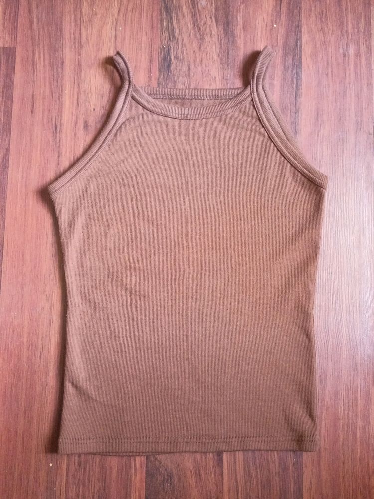 H&amp;M dupe Brown Ripped Top