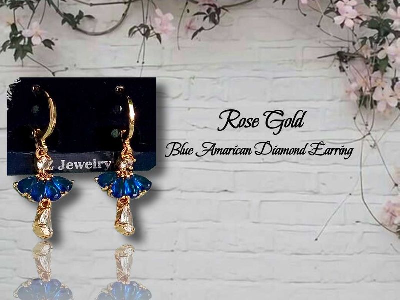 Blue Drop Earrings Tarnish-free ✨