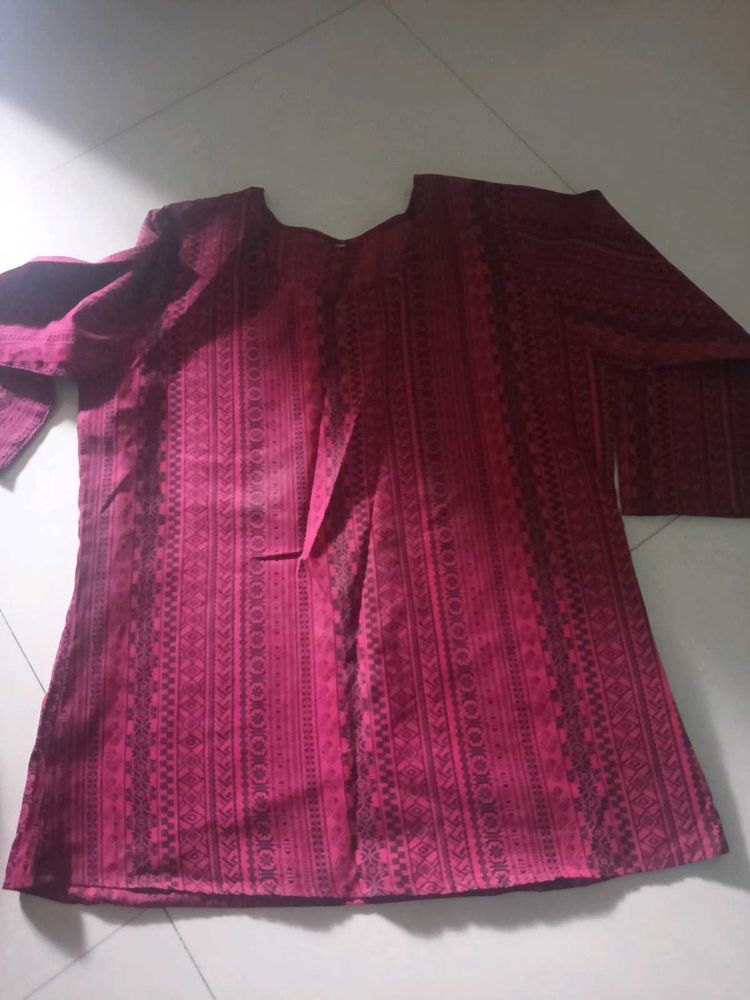 Maroon Ethnic top