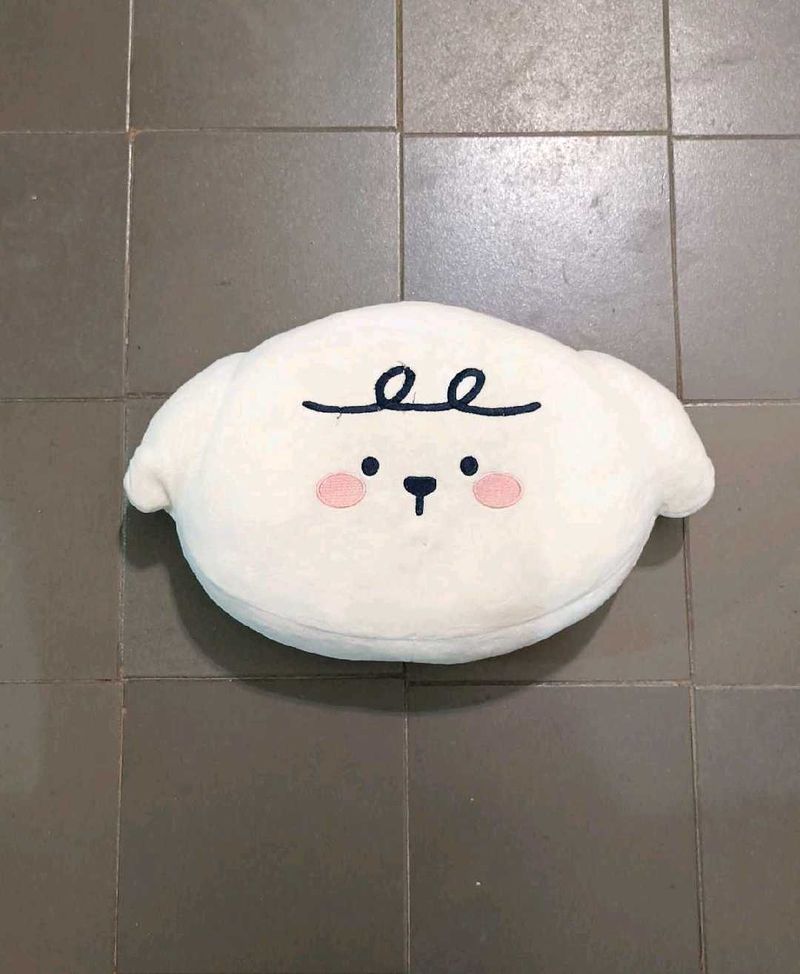 Cute Cartoon White Dog Plush Pillow
