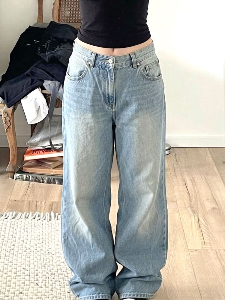 Savana Light Wash Baggy Jeans