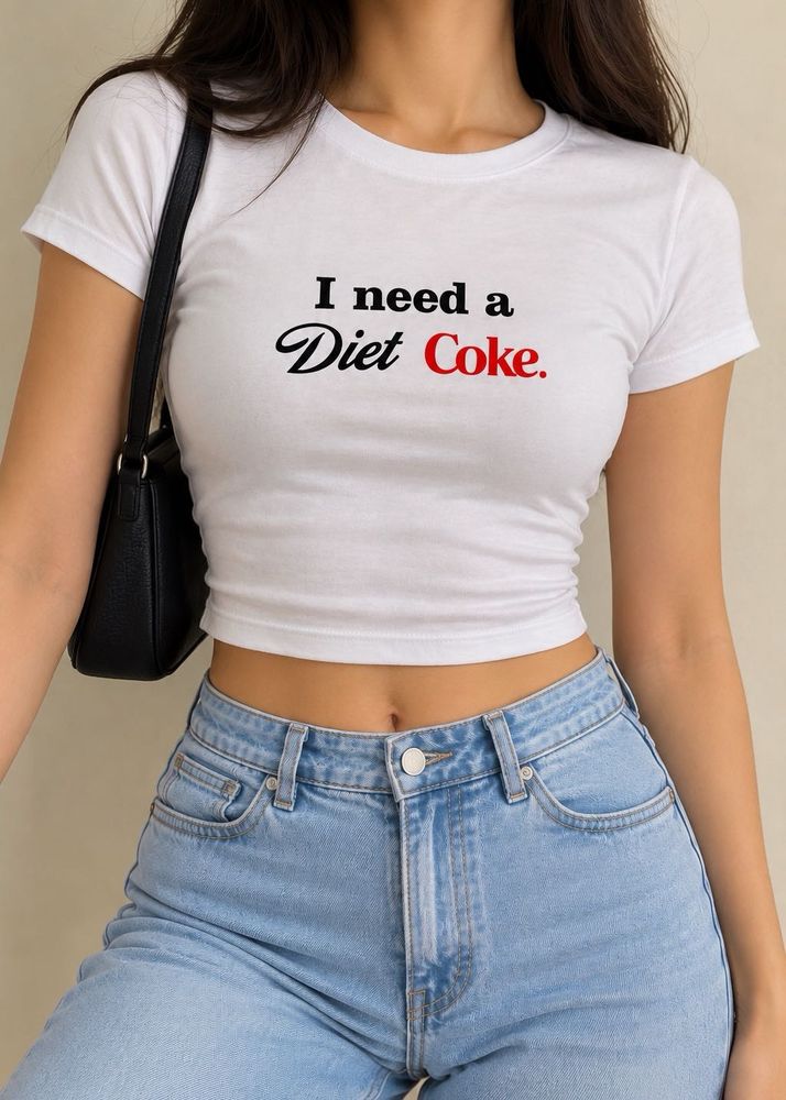 I Need A Diet Coke Cropped Tee