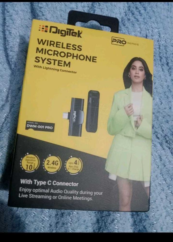 NEW digitek wireless mic with Bluetooth receiver