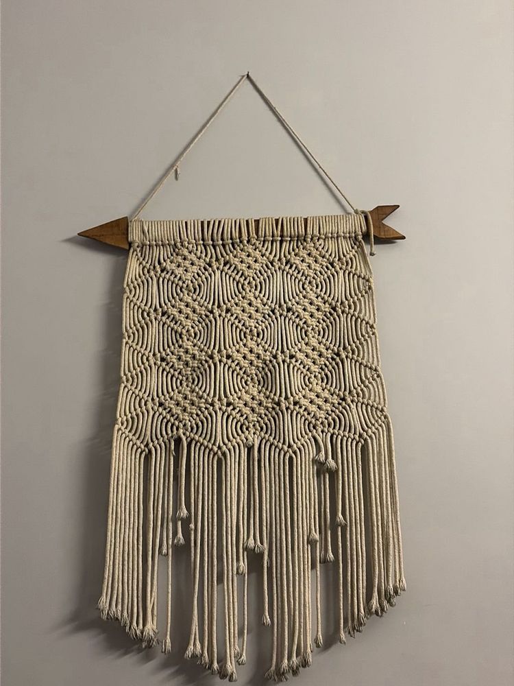 Boho Macrame Wall Hanging Art