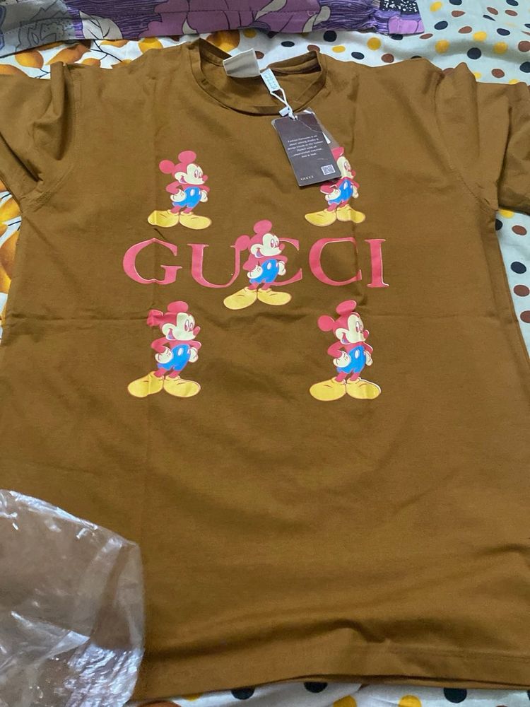 Trendy Mickey Mouse "GUCCI" Graphic Tee