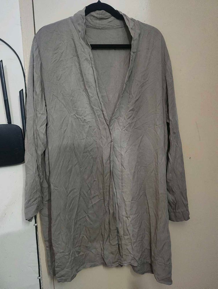 Khaki Tunic Style Shrug