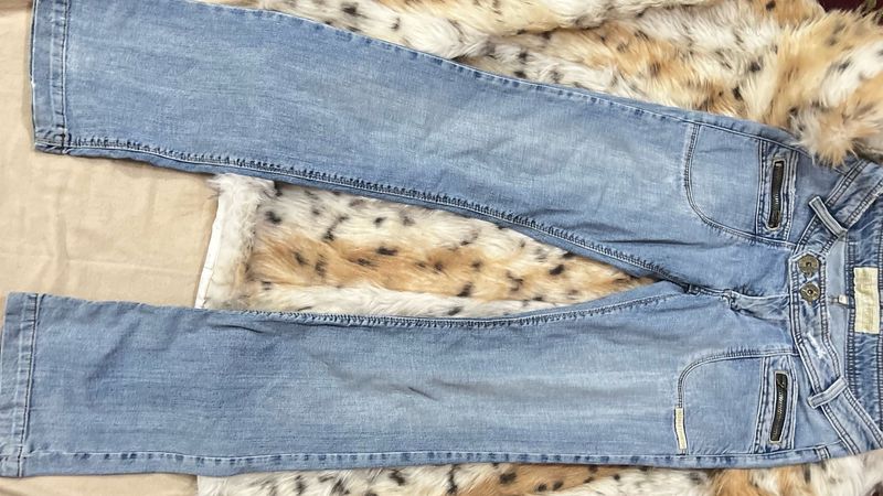 RARE Y2K low waist FREEMAN PORTER Light Wash Denim