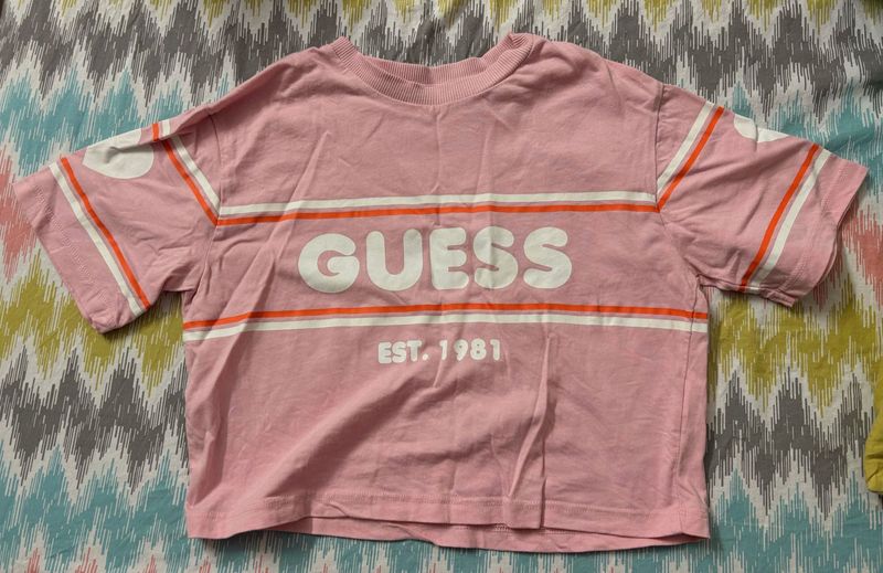 Guess Pink Graphic T-Shirt
