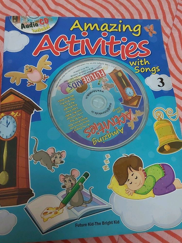 Kids Rhyme Book With Cd And Worksheets