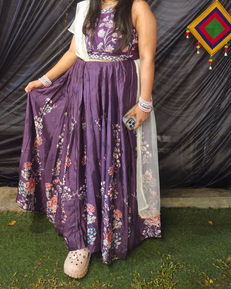 Beautiful Floral Print Lehenga Choli