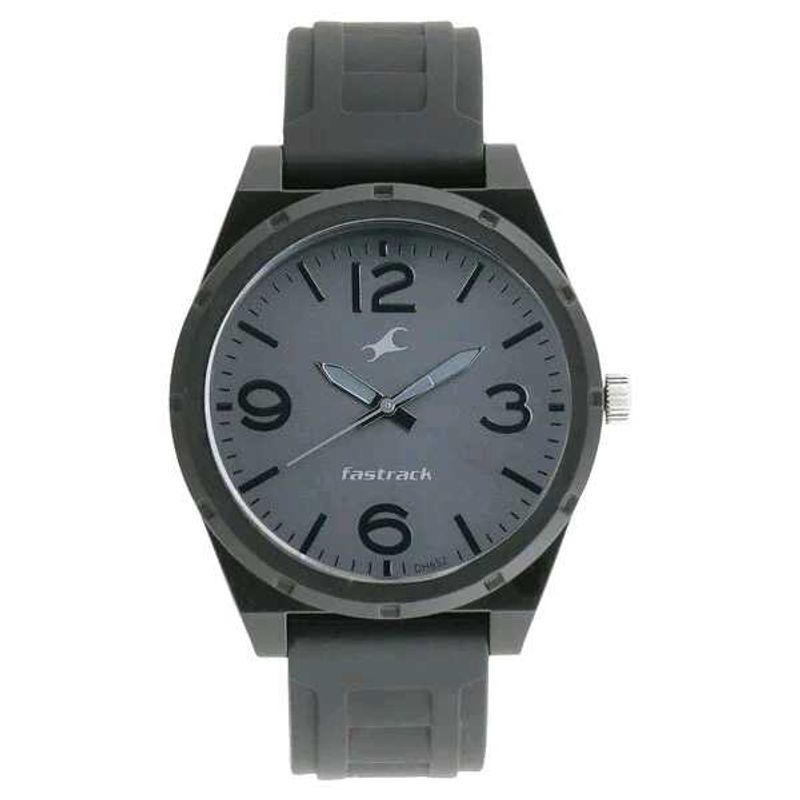 Fastrack Trendies Analog Grey Dial Silicone Strap