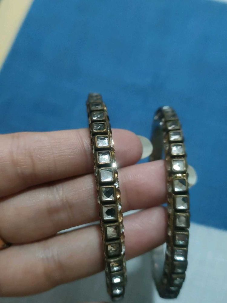 Stylish Embellished Bangles Set