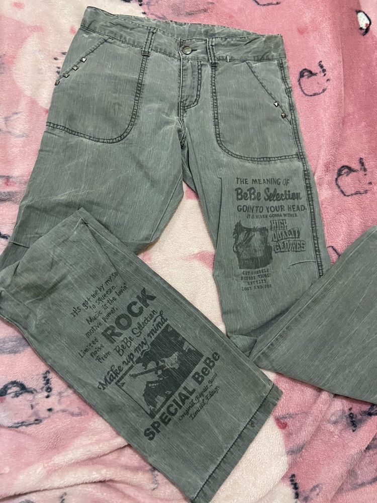 y2k grey bootcut Jeans