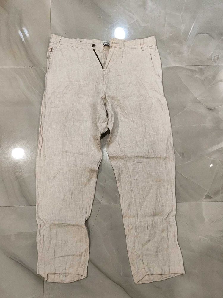 Men's Linen Blend Casual Pants