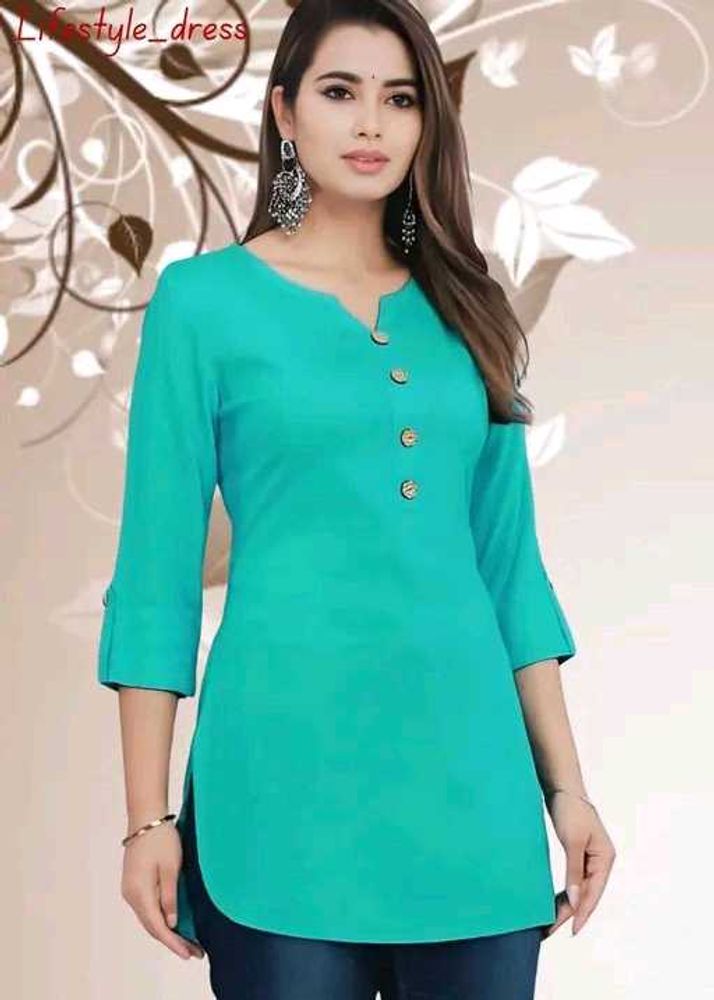 Stylish Teal Kurta for Women -M
