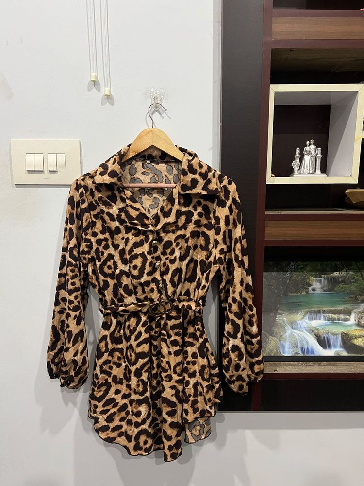 Leopard Print Long Sleeve coord set