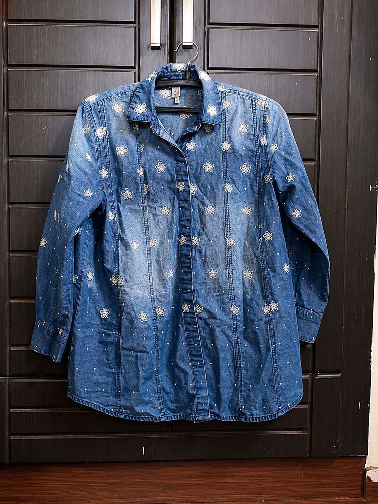 mulmul cute  denim shirt