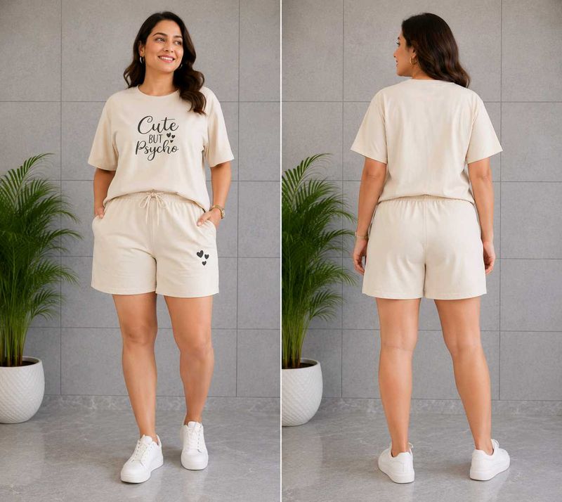Cream California Print Co-ord Set