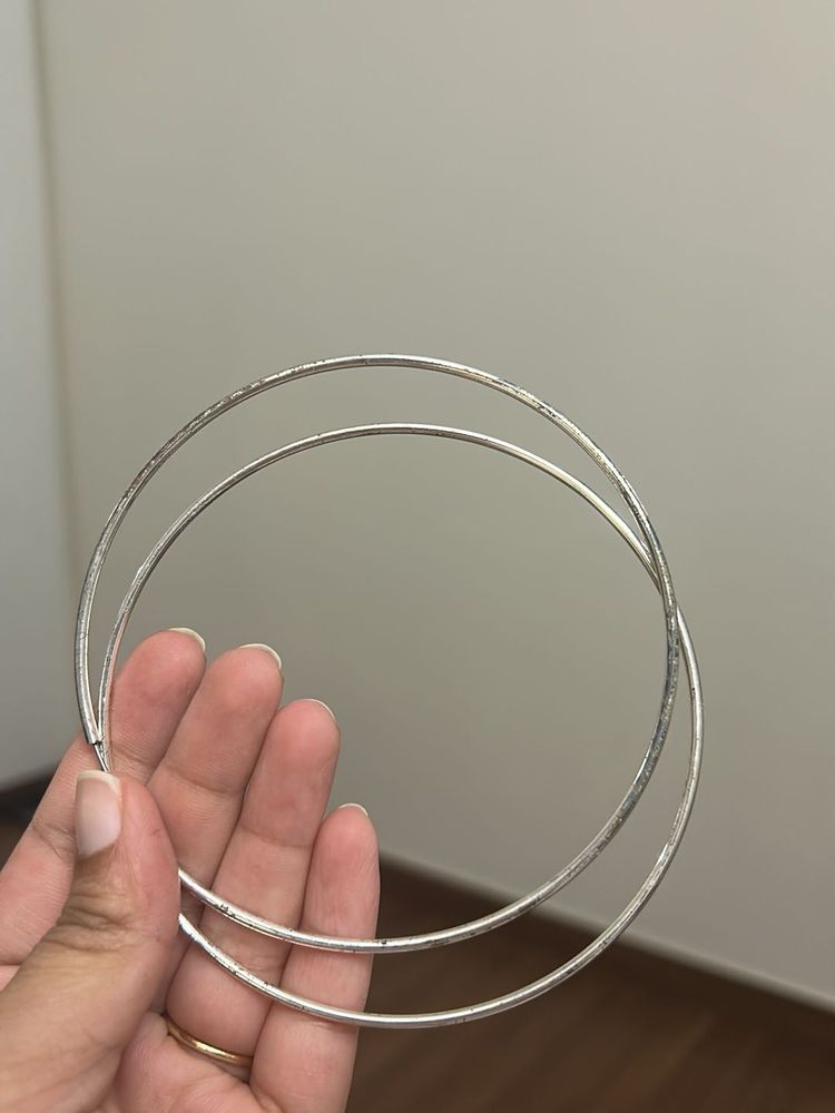 Big Silver Hoops