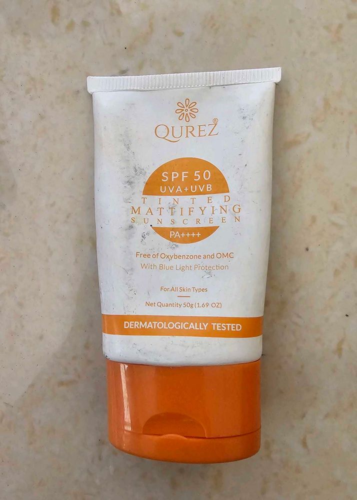 Qurez Tinted Mattifying Sunscreen SPF 50