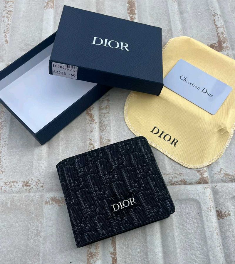 Dior Monogram Bifold Wallet FOR MENS WD BOX