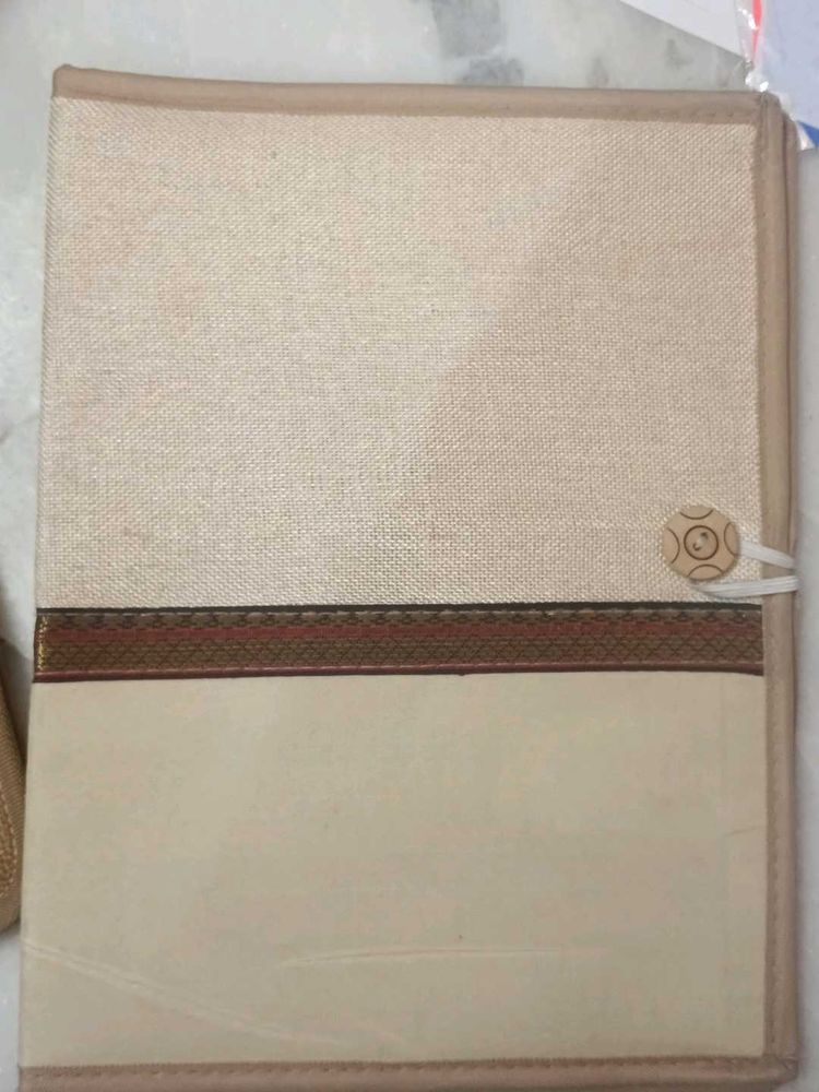 premium jute folder