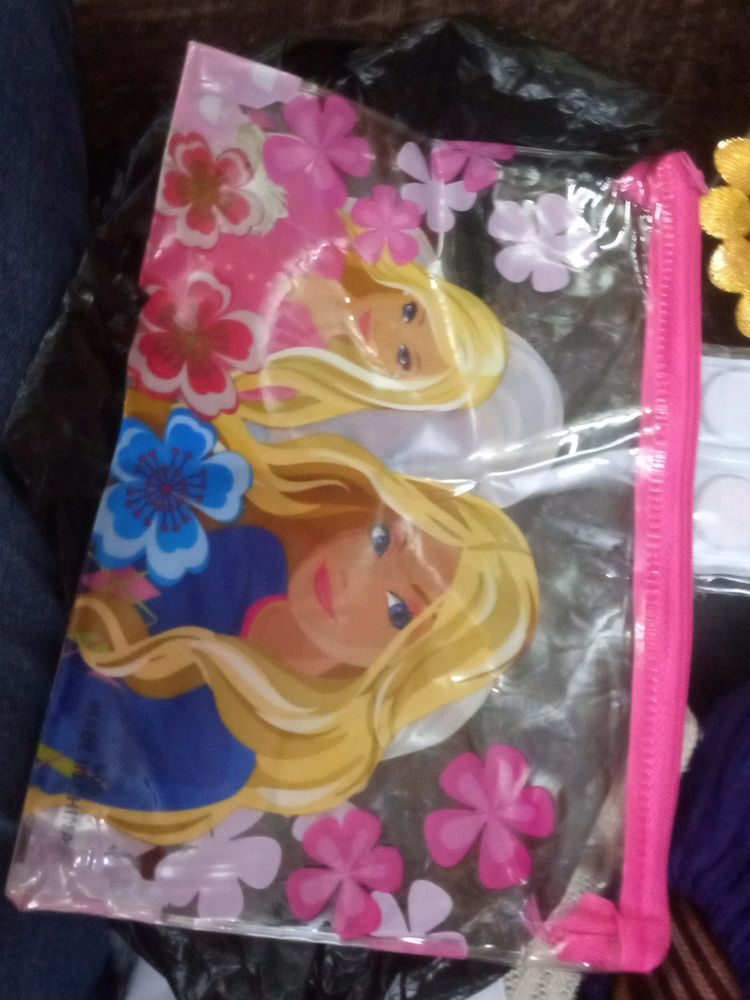 transparent barbie pouch
